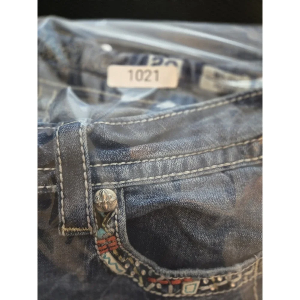 Miss Me Women's Blue Jeans, Size 29 (29x31), Mid-Rise, Skinny Fit, Denim - Picture 16 of 16